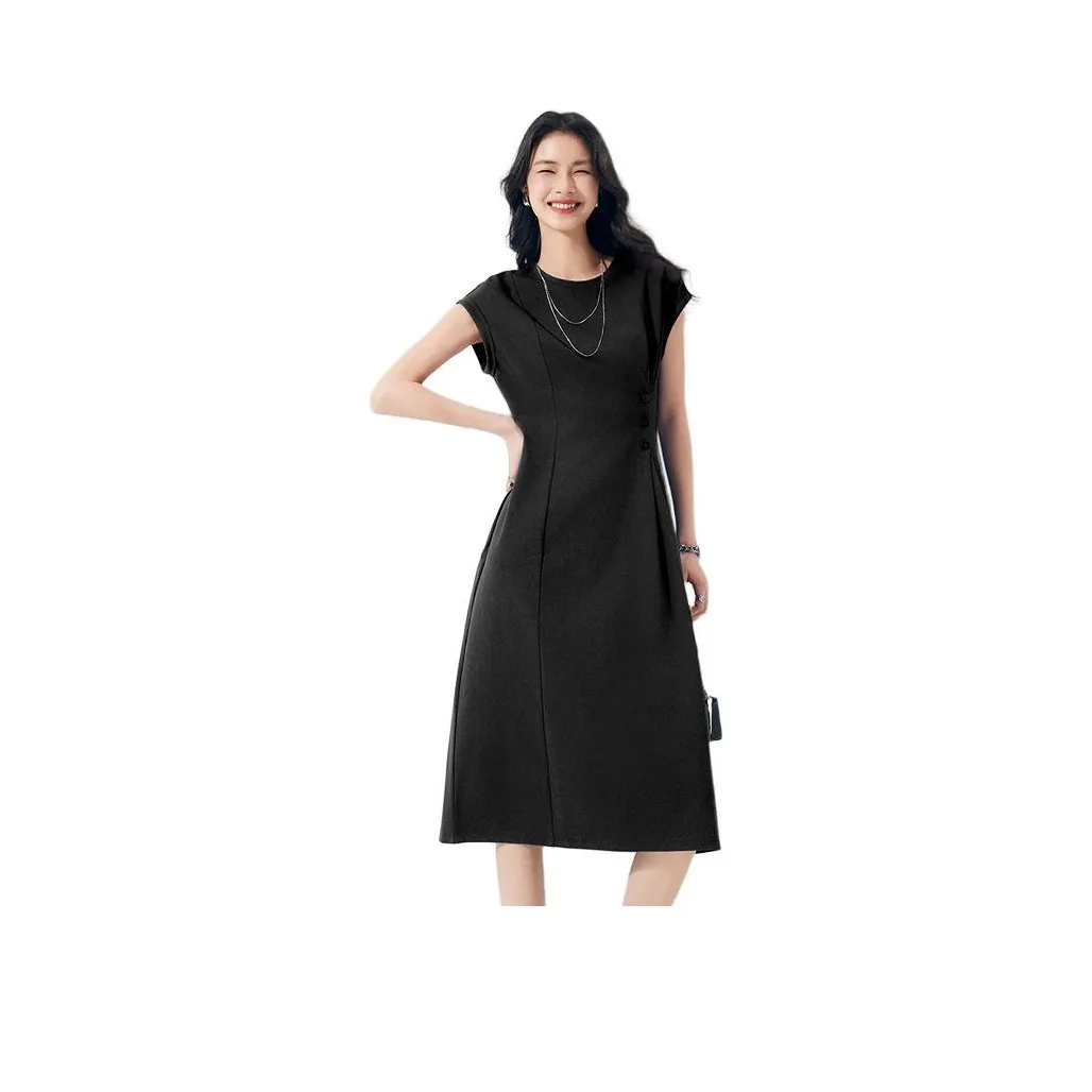 CHUMIAN Короткое платье с короткими рукавами женское