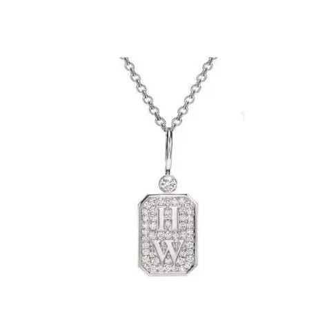 HARRY WINSTON Platinum Diamond Necklaces Women's