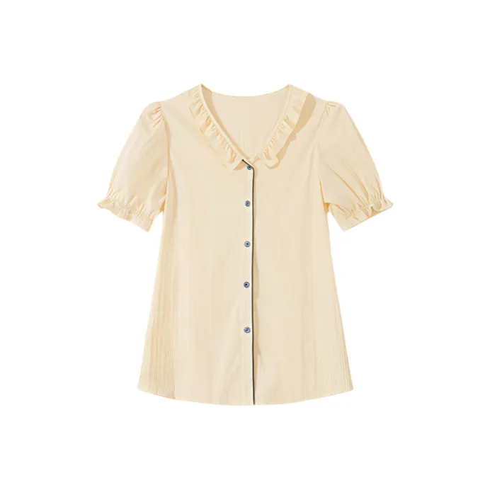 BOVCKEI Бежево-желтые Женские Рубашки