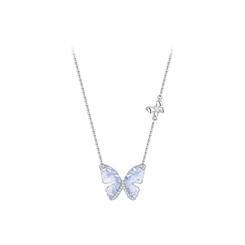 Hi There White Gold-Plated Copper Necklaces Women's