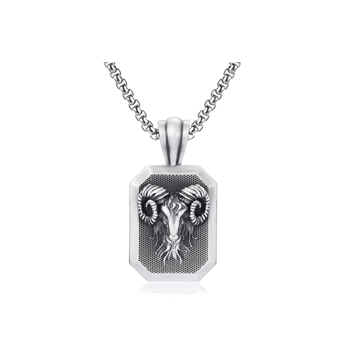 EVBEA Aries Pure Олово Подвеска Нержавеющая сталь Ожерелье Унисекс