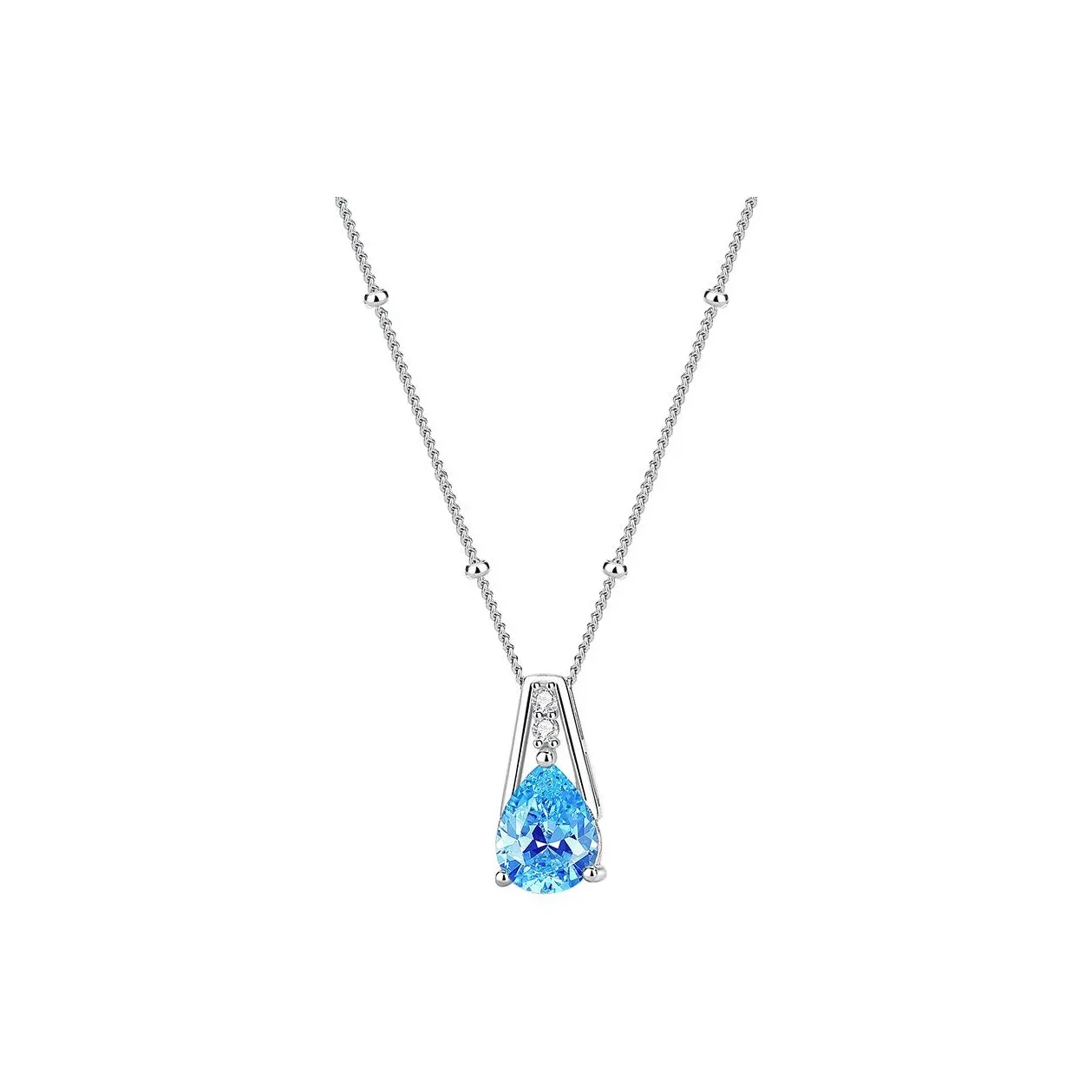 MONI JEWELLERY S925 Silver Luxurious Minimalist Pendant Collarbone Chain With Versatile And Romantic Charm Women's