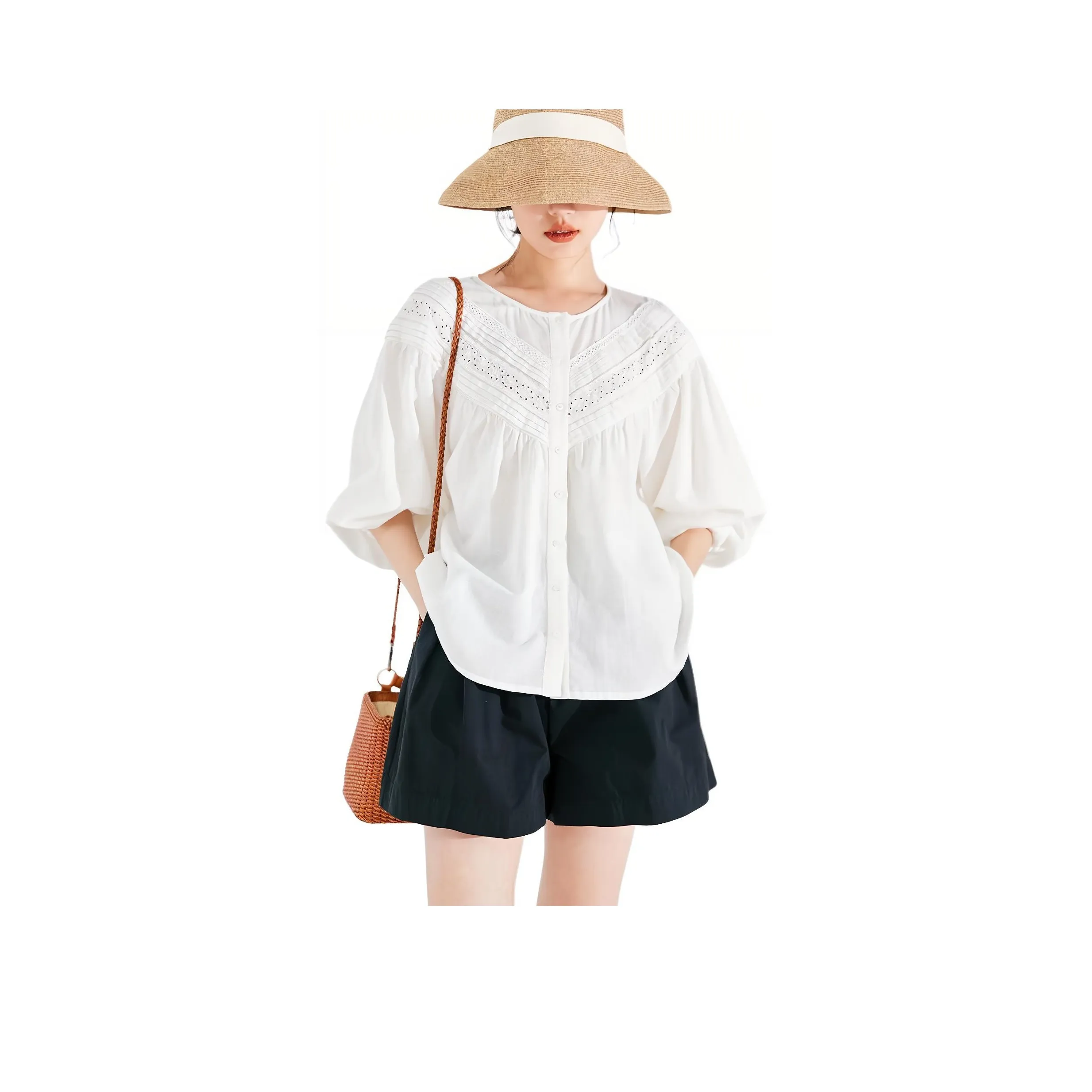 ZIMO Белые Женские Рубашки