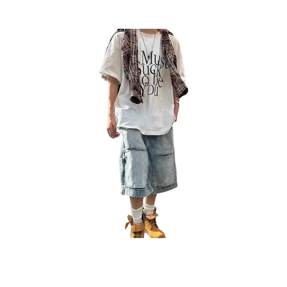 GOODHENLCE Синий ✯✯✯✯✯ Унисекс Джинсовые шорты