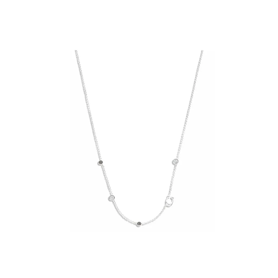 COACH Стекло Brass Necklaces Женские Серебро