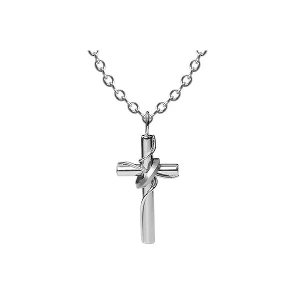 MAGICPOLE Титановая сталь Ожерелье Обернутый Крест Подвеска Унисекс