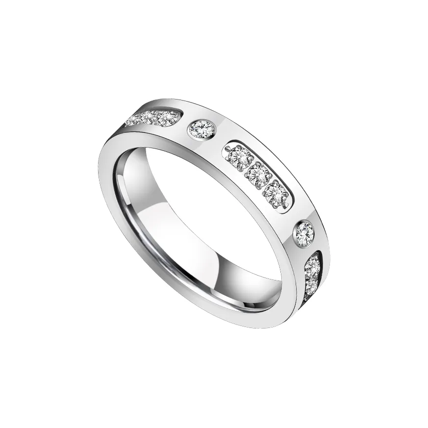 Saya 857 Тунгстен Золото Кольца Унисекс