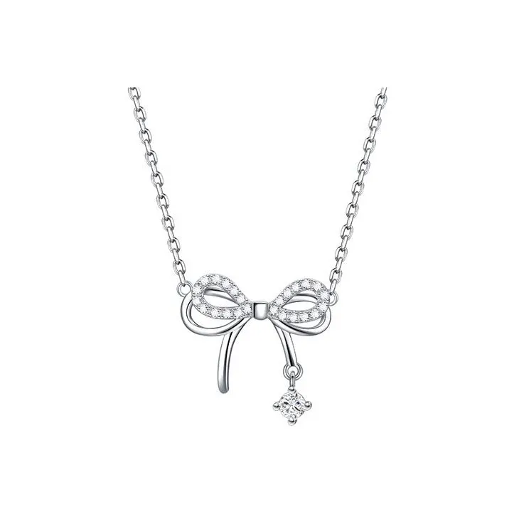 FANCI S925 Silver Set With Gemstones Necklaces Women's