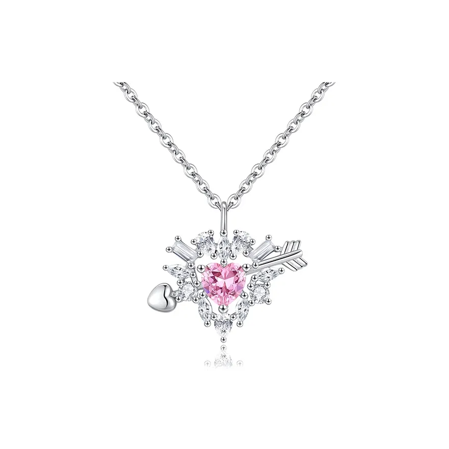 Brilliant Heart S925 Necklaces Women's