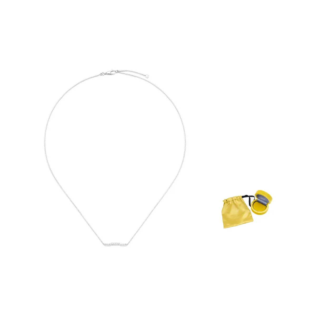 GUCCI Link To Love Necklace With Diamonds