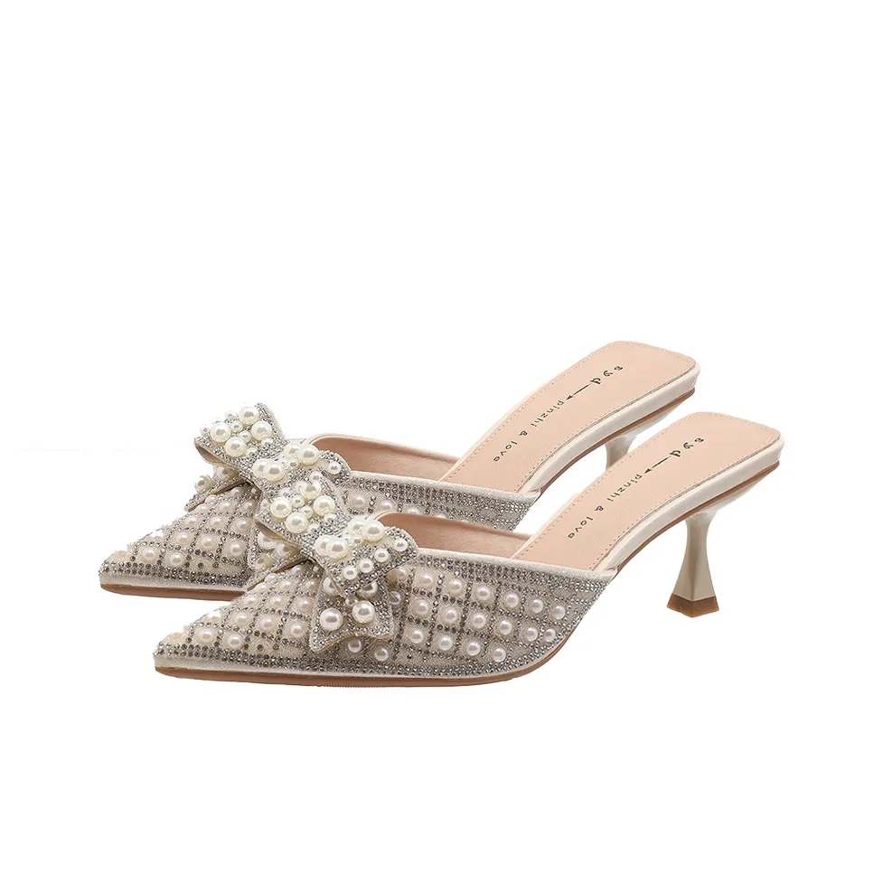 Lanza Резиновая подошва стразы устойчивые к запахам и износу домашние тапочки для женщин