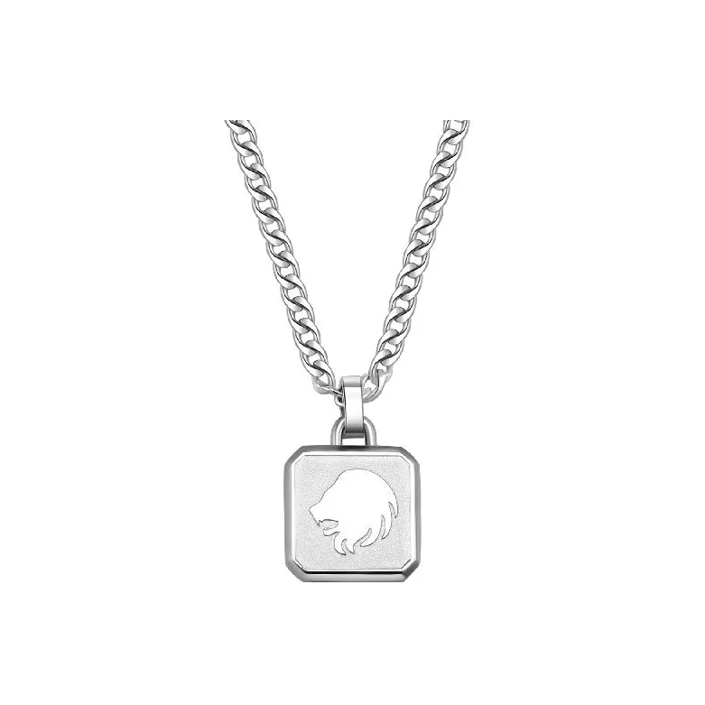 BROSWAY Титановые стальные ожерелья мужские серебряные