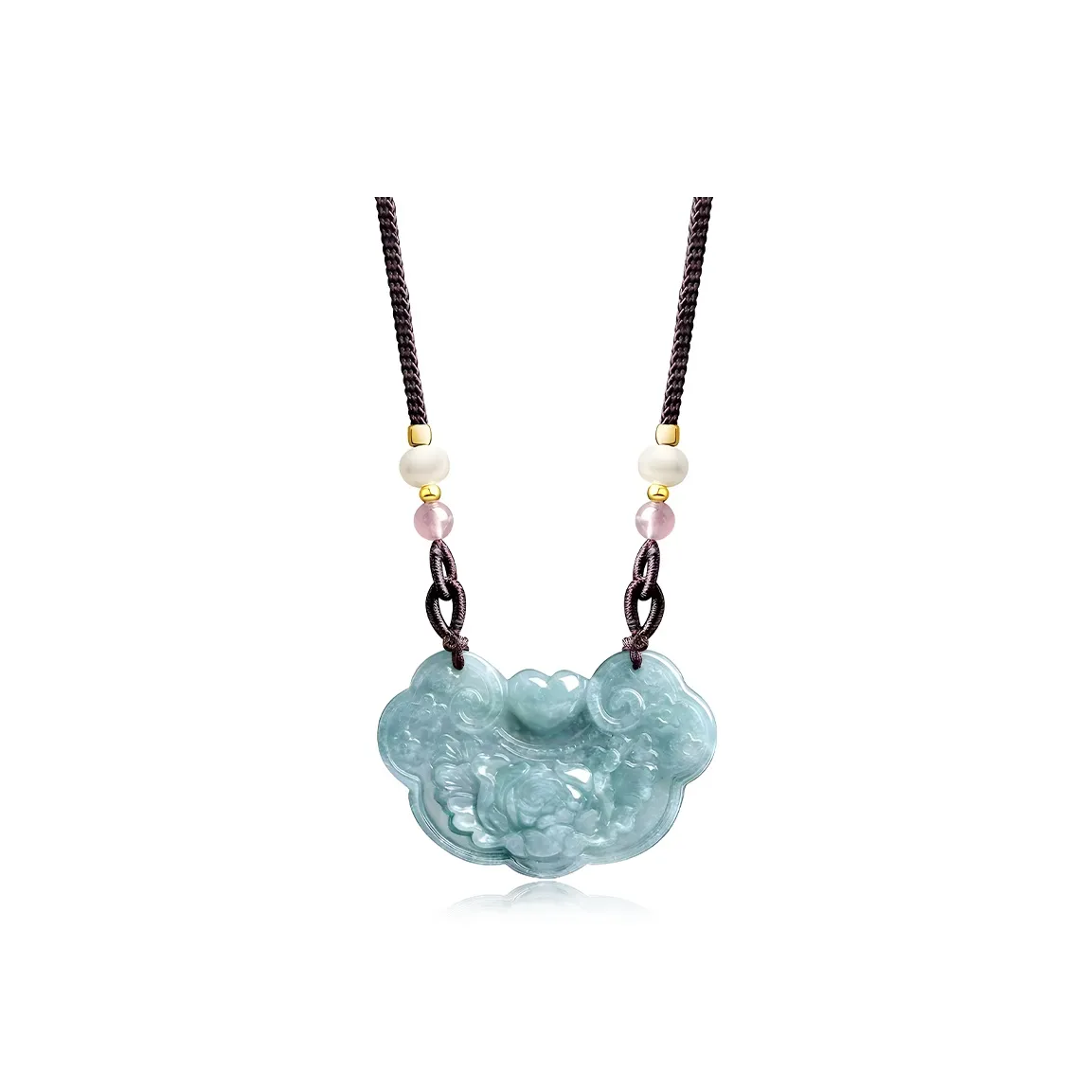 Best Wishes Bean Type Jadeite Necklaces Unisex