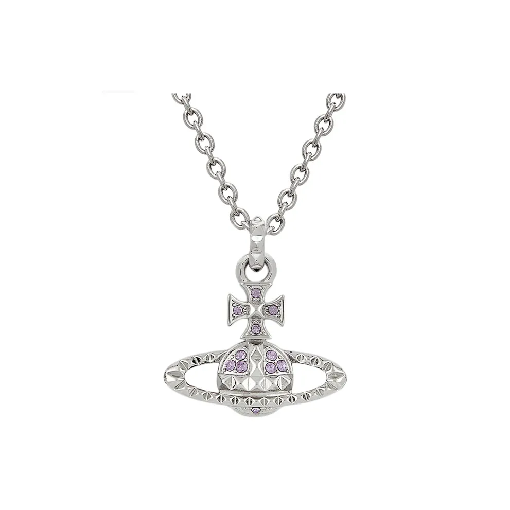 Вивьен Вествуд Brass Necklaces Женские Серебро Лаванда