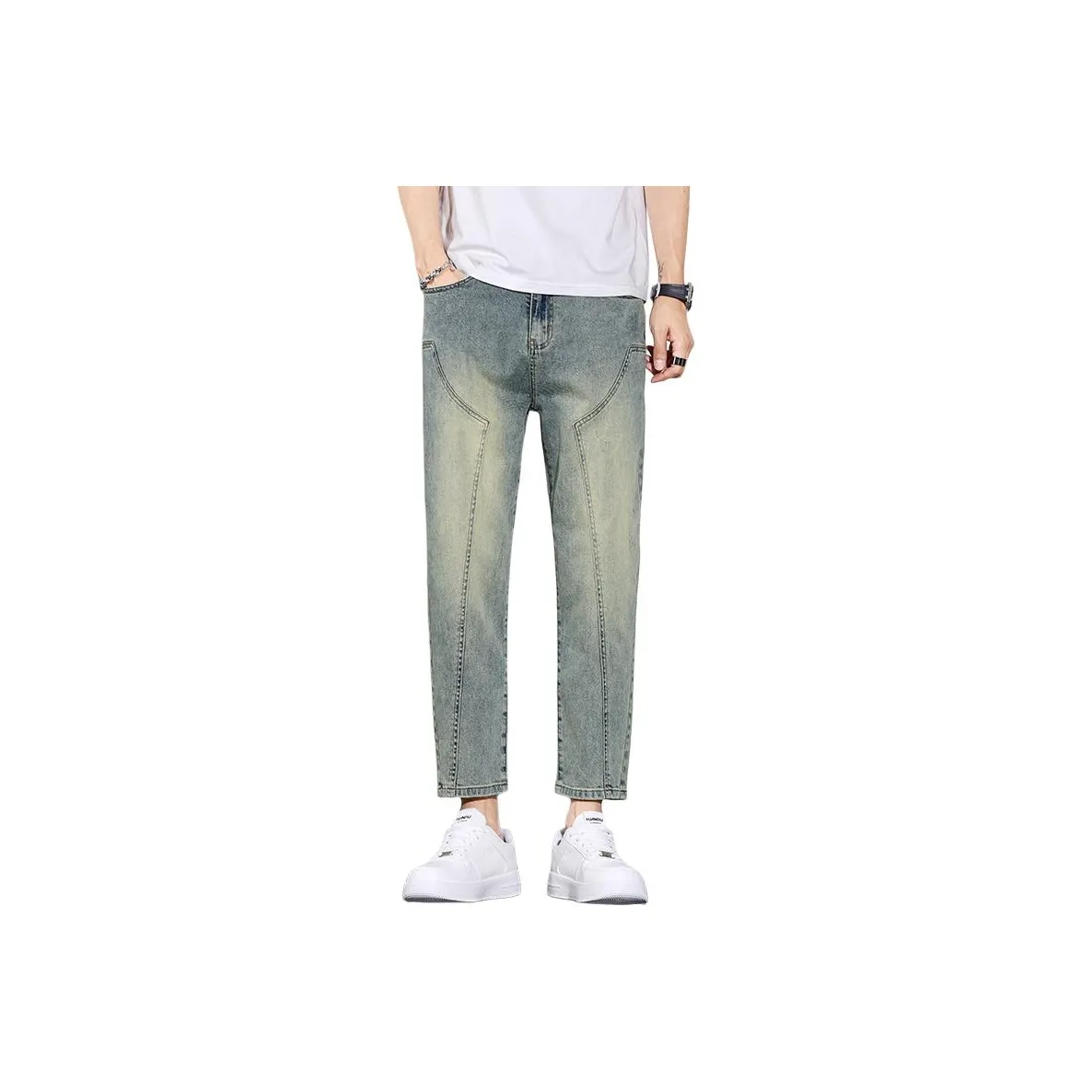 YASHENQISHI 14T5610 Ностальгический синий Мужские Джинсы