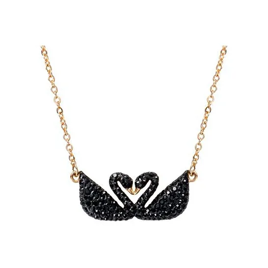 Swarovski Faux Crystal Necklaces Women's Black