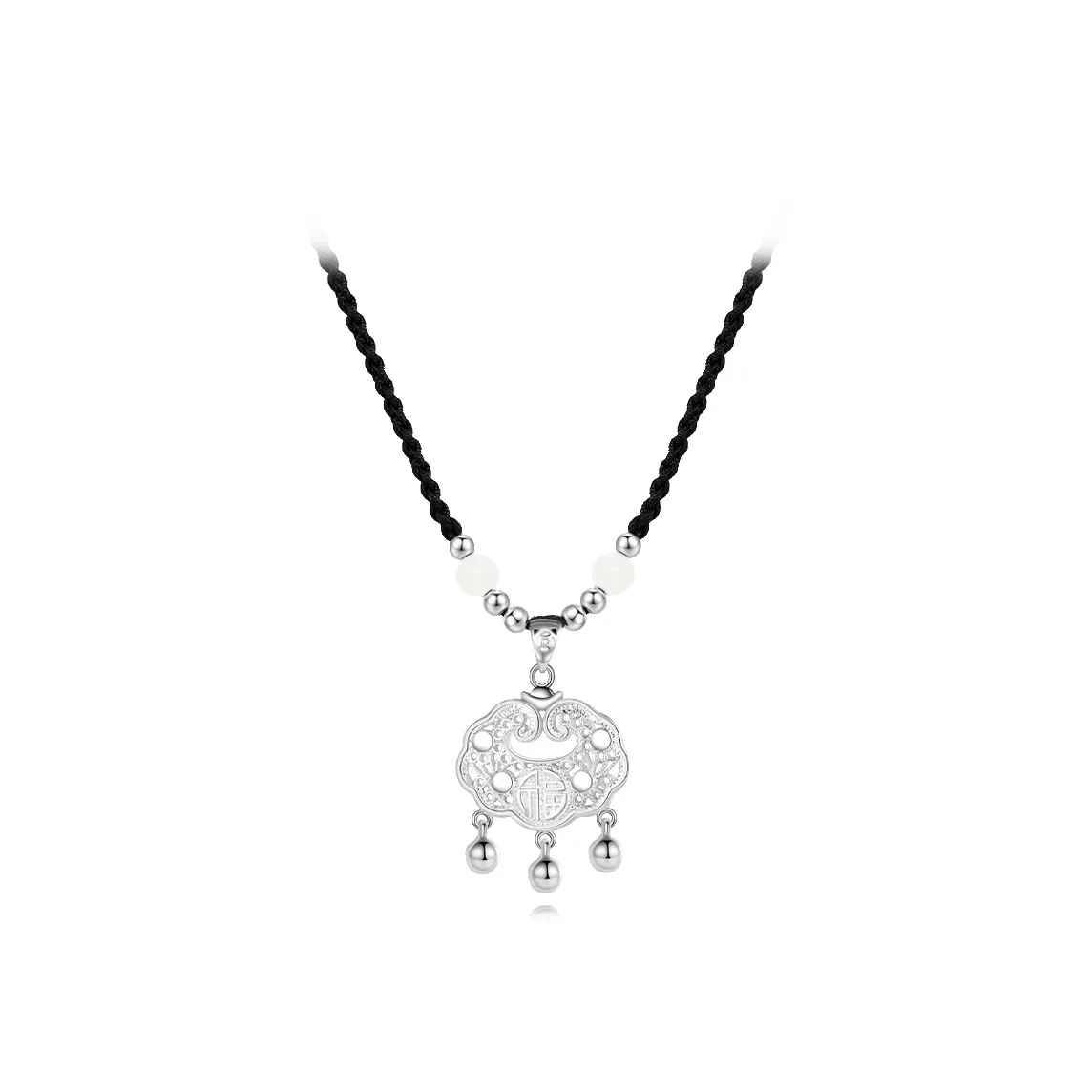 MUYAN Сплав Благоприятный Персонаж Peace Замковая Ожерелье Унисекс