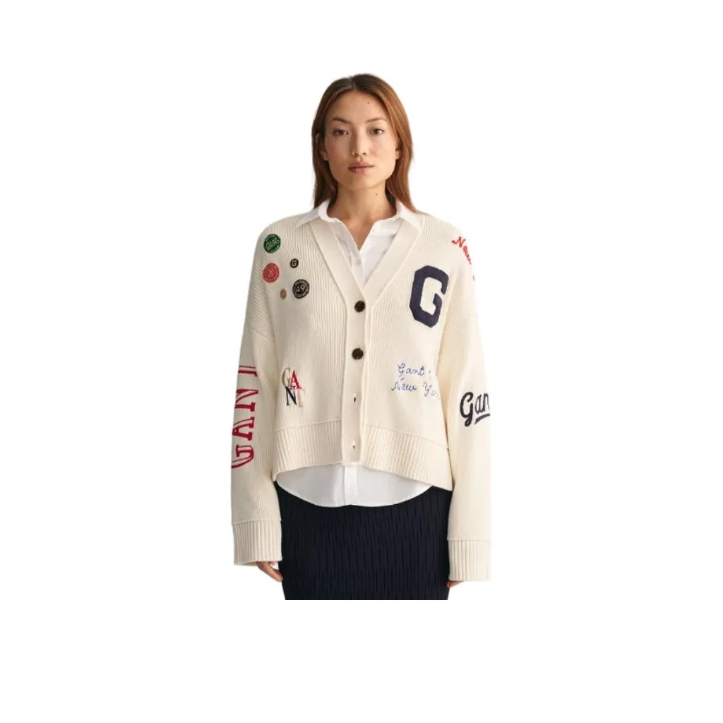 GANT Трикотаж Женский Кремовый Белый