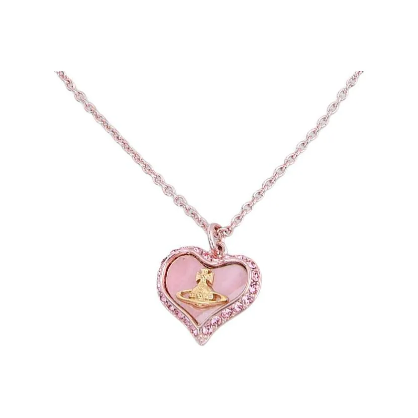 Vivienne Westwood Стекло Pearl Brass Necklaces Женские Pink