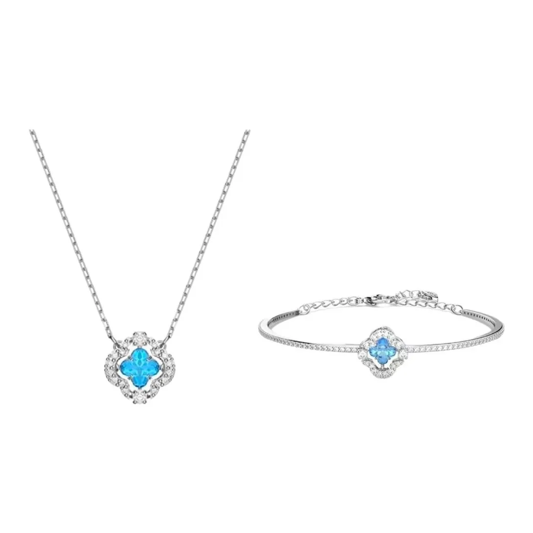 Swarovski Una Кристалл Swarovski Ожерелья Женские Синий