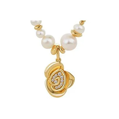 Amber Lollipop Camellia Whispers Collection Pearl Necklaces Women's