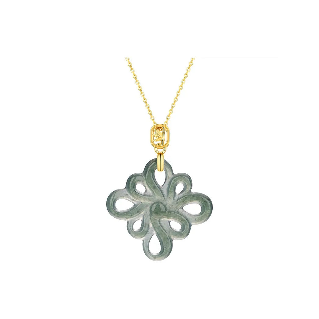 GUANFEI Ice Glutinous Jadeite Necklaces Women's
