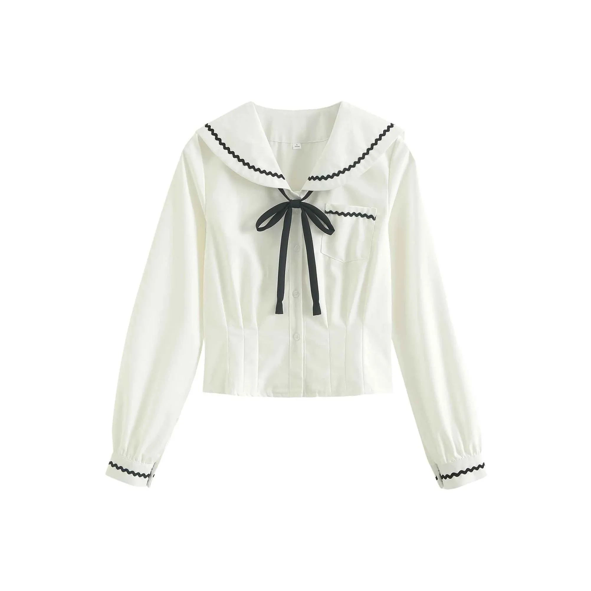 Luohua Candy QingYun Женская Одиночная Упаковка Длинный рукав + Галстуки-бабочки Женская Униформа