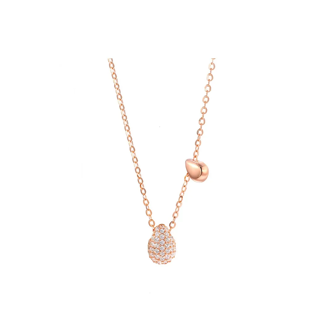 Heart Grass S925 Silver Necklaces Women's
