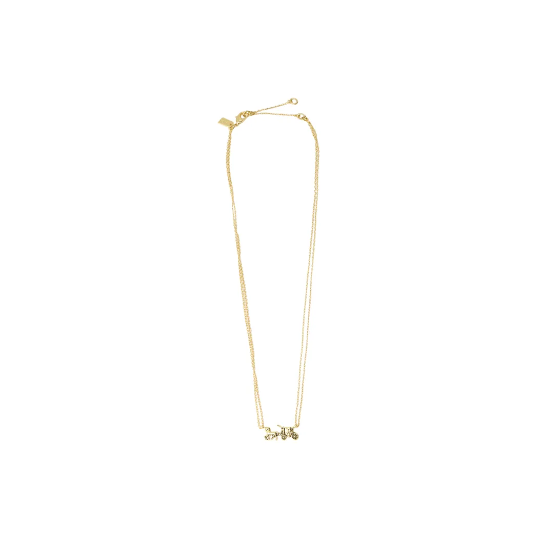 COACH Brass Necklaces Women's Gold