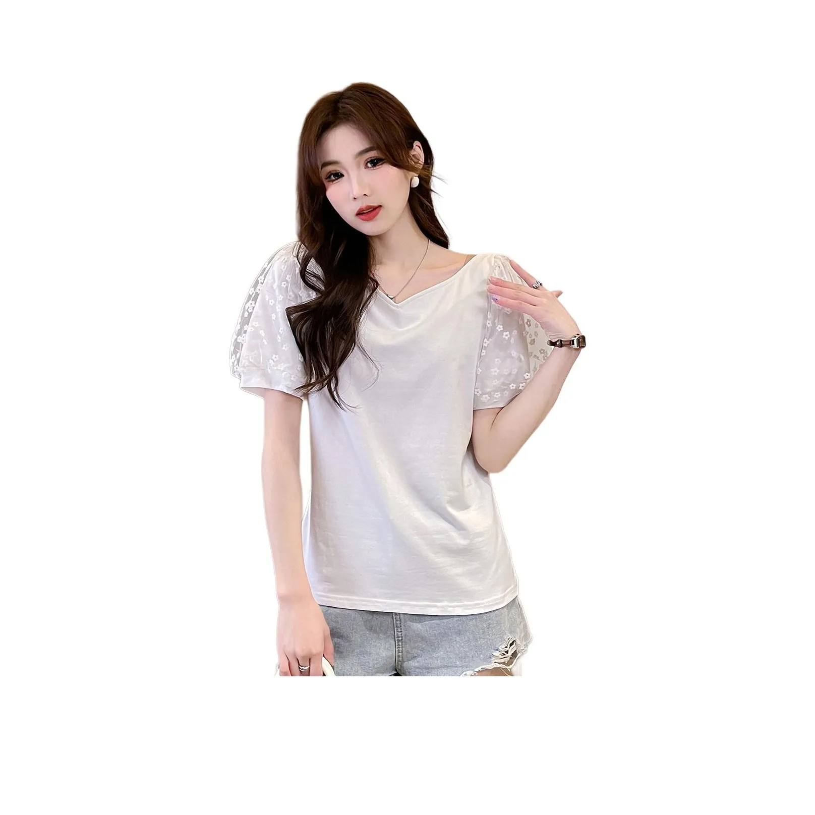 JEANSWEST T-рубашка с коротким рукавом летняя женская