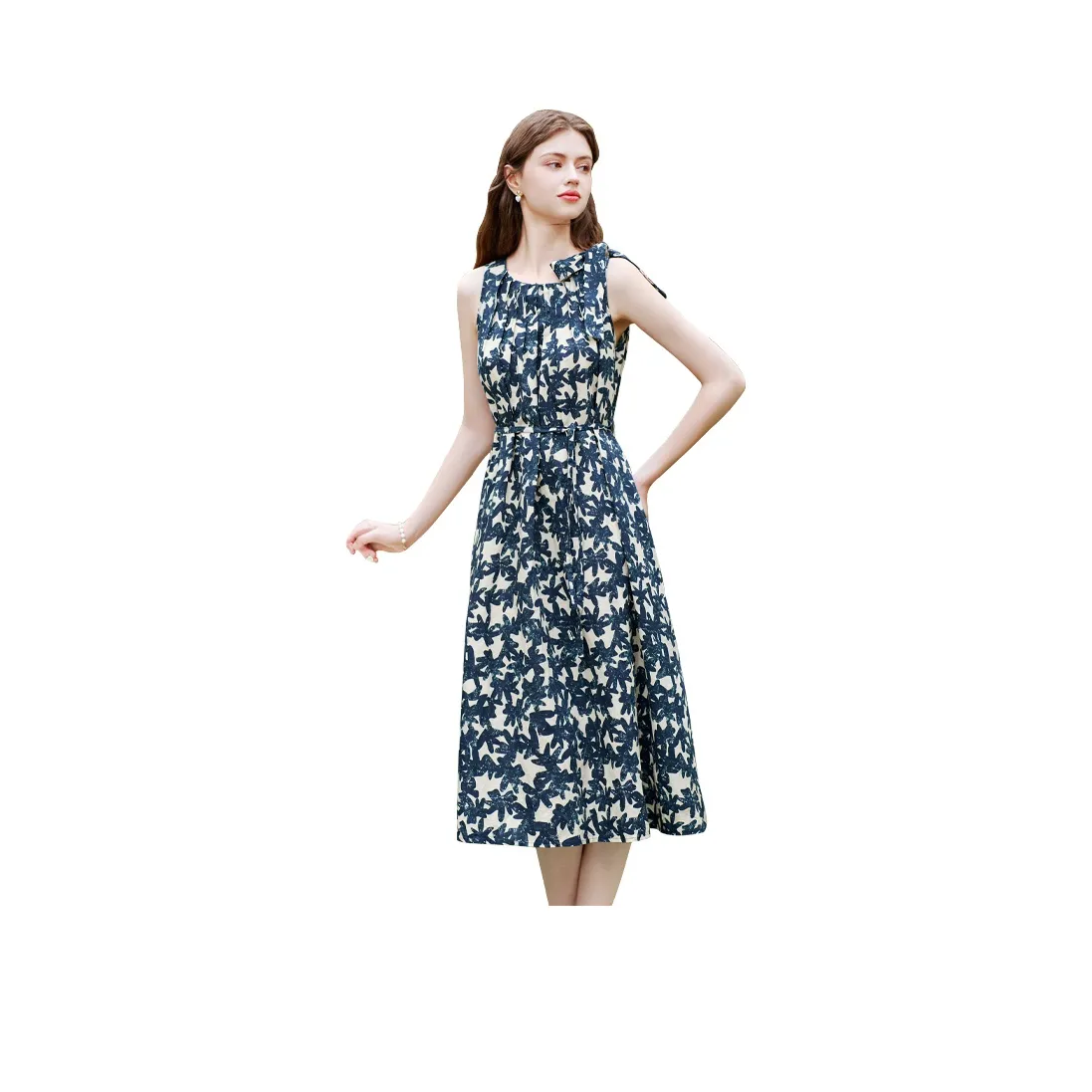 TOUCH Slip Dress Women's Navy Blue Multicolor