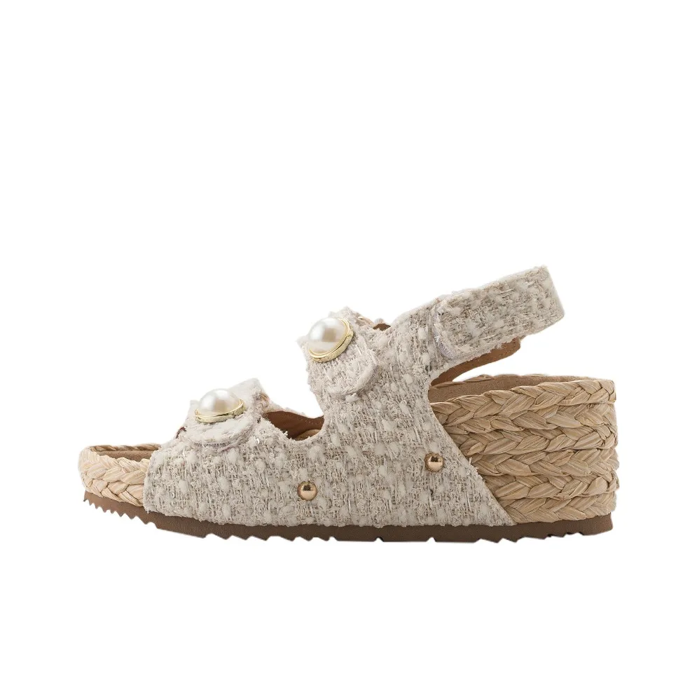 Wonderful Couple Морской еж Цвет Любимый One Strap Sandals Женские Белые