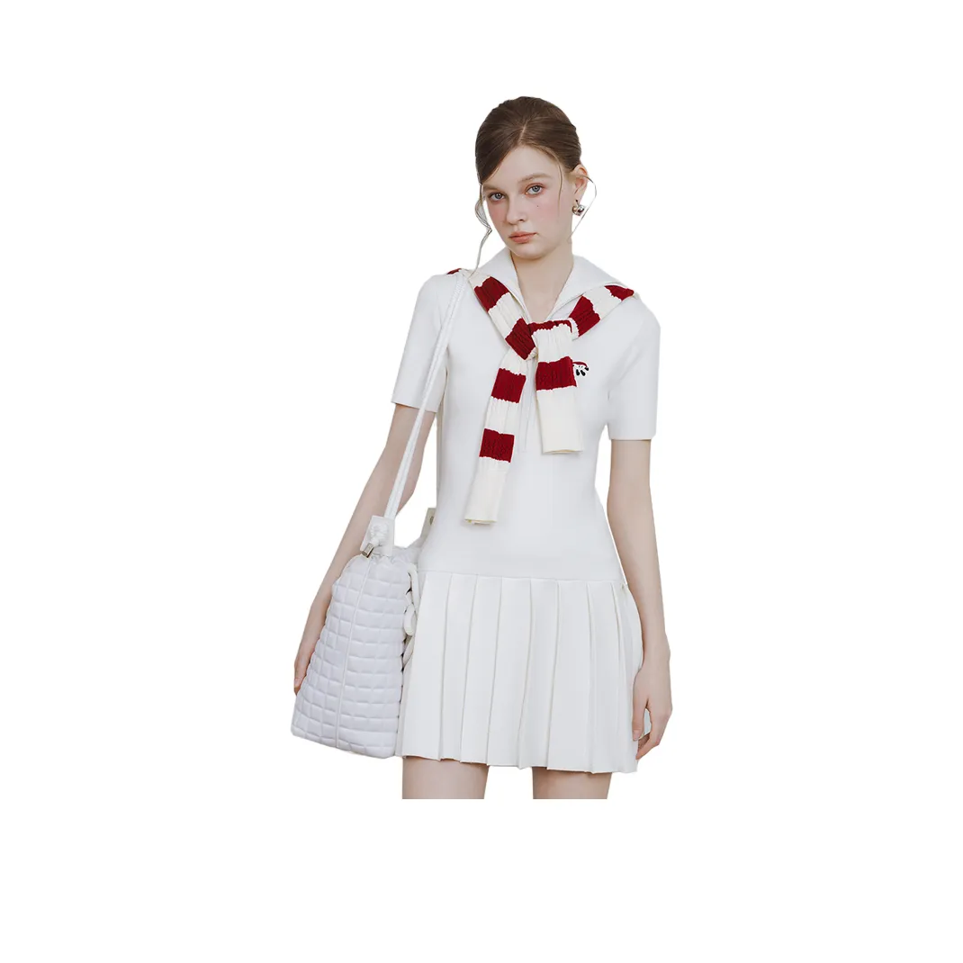 AIVEI Короткое платье с короткими рукавами женское