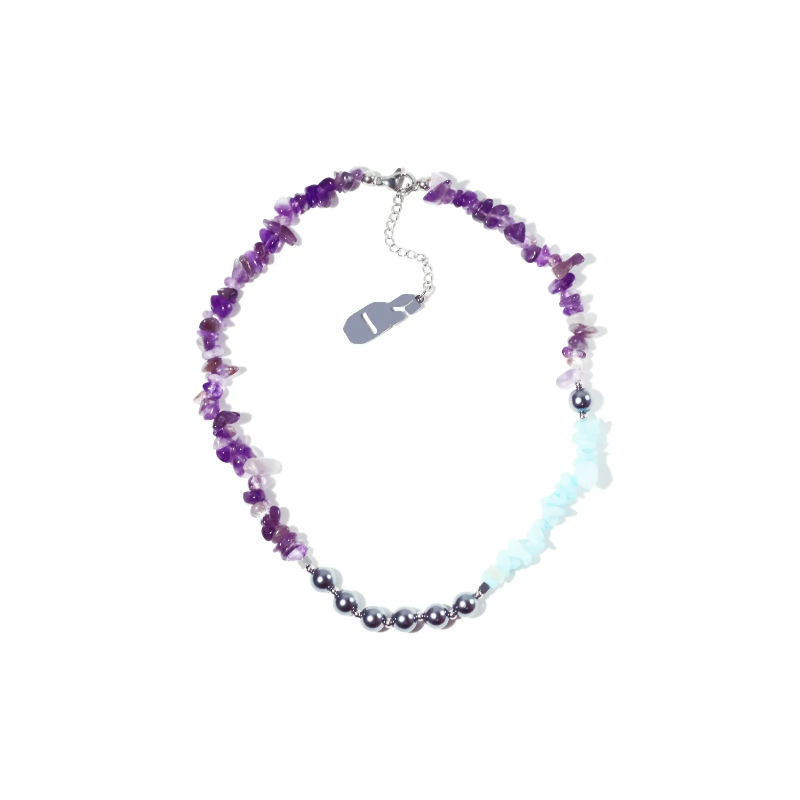 Get'em ON Фиолетовый Crushed Камень Зеленый Crushed Камень Shell Pearl Ожерелья Унисекс