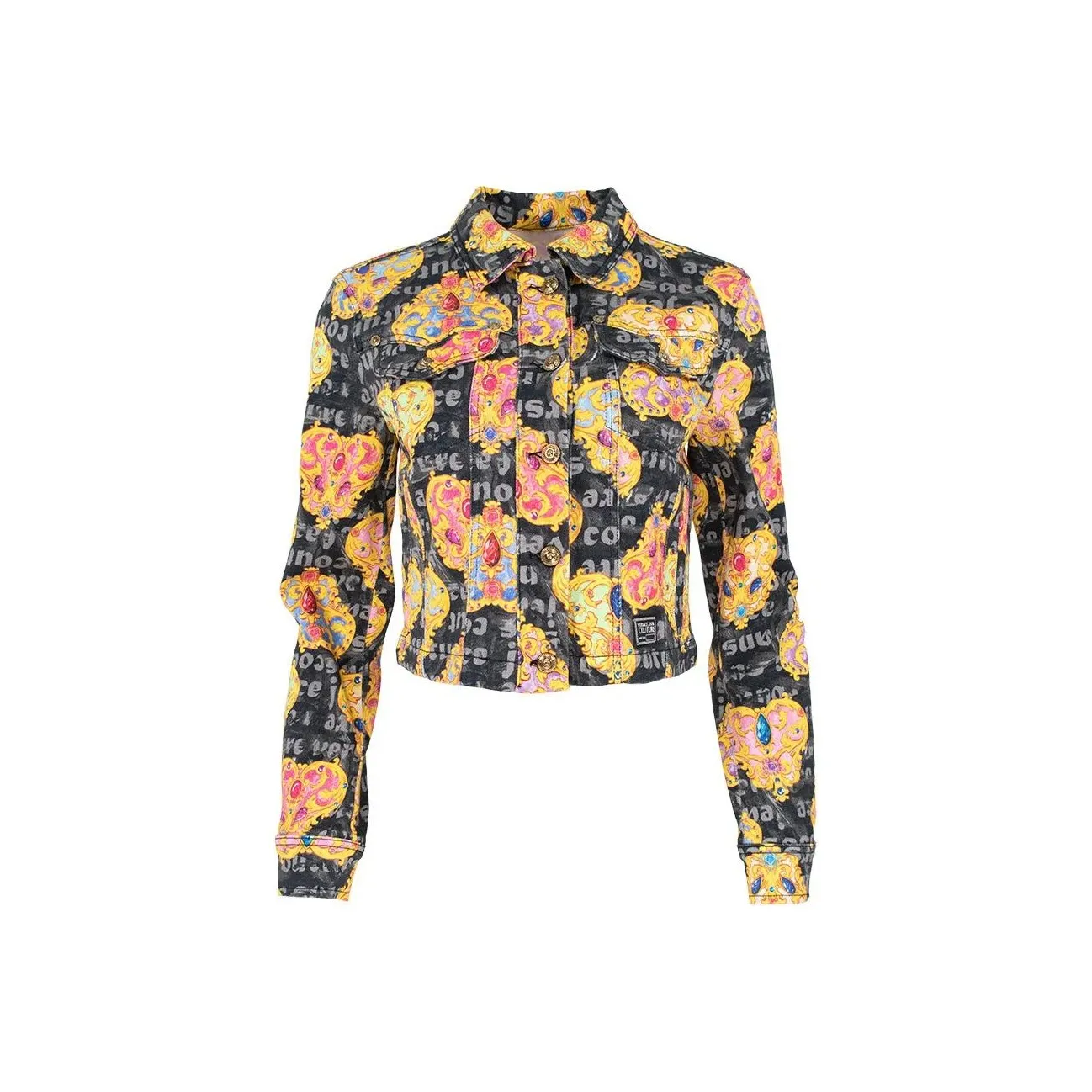 VERSACE JEANS COUTURE Heart Couture print Denim Jacket