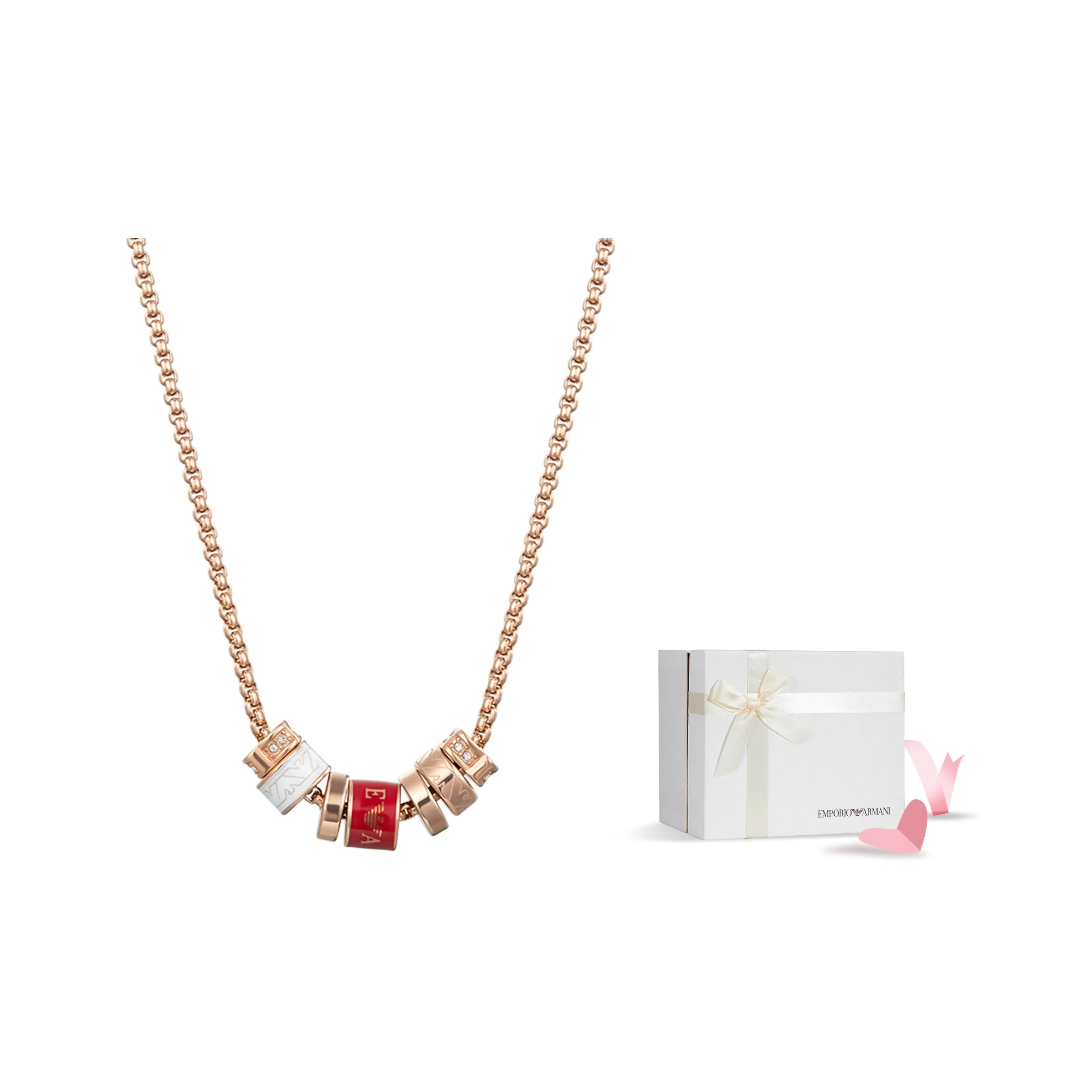 EMPORIO ARMANI Ожерелья из нержавеющей стали Женские