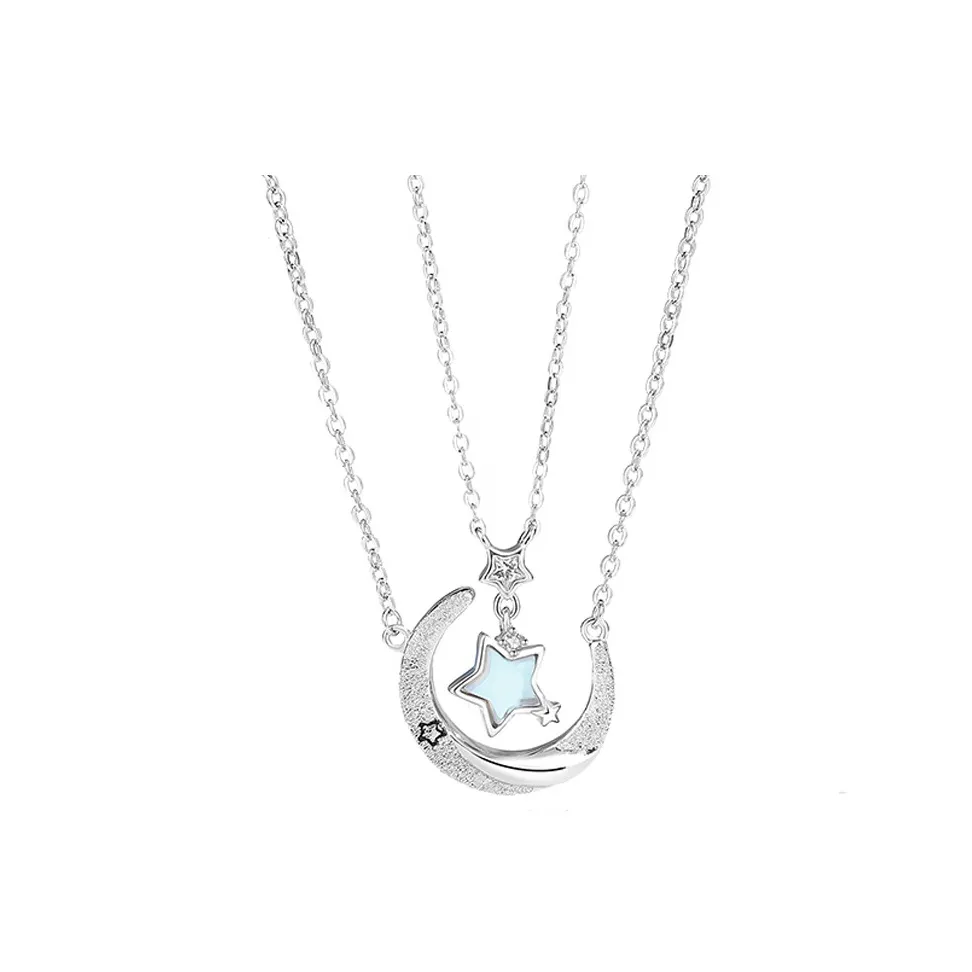 MISS WEI 925 стерлинговое серебро ожерелья унисекс