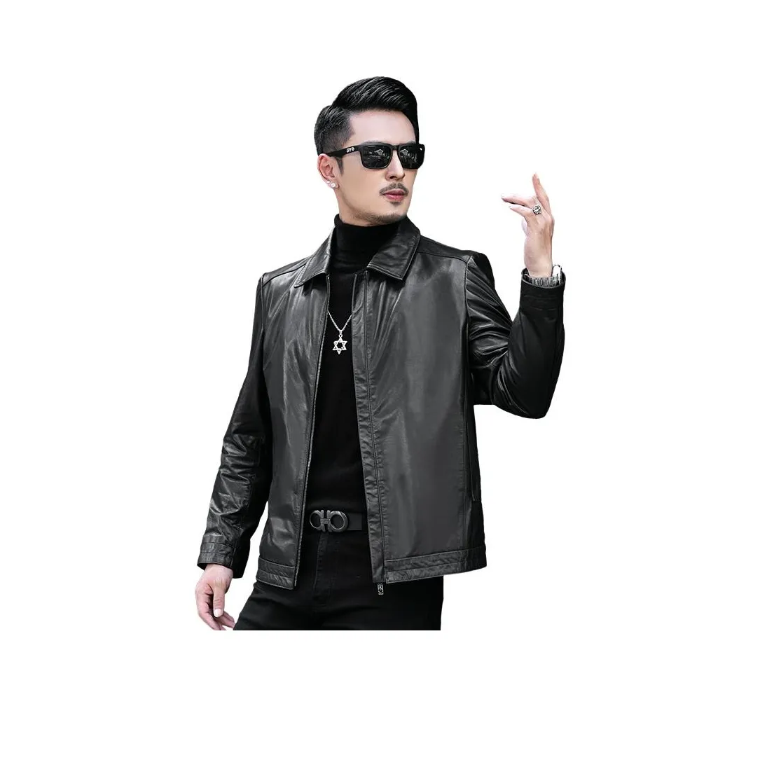 JIMU Мужские кожаные куртки