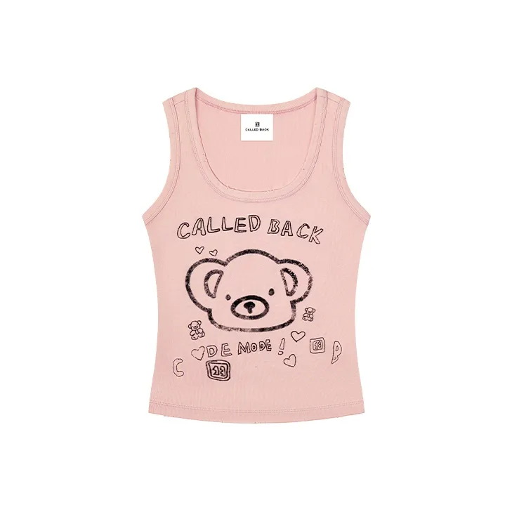 CALLED BACK Розовые Женские Майки