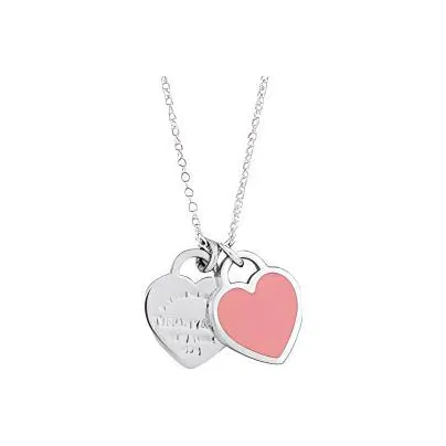 TIFFANY & CO. Return To Tiffany Collection 925 Sterling Silver Necklaces Women's Pink
