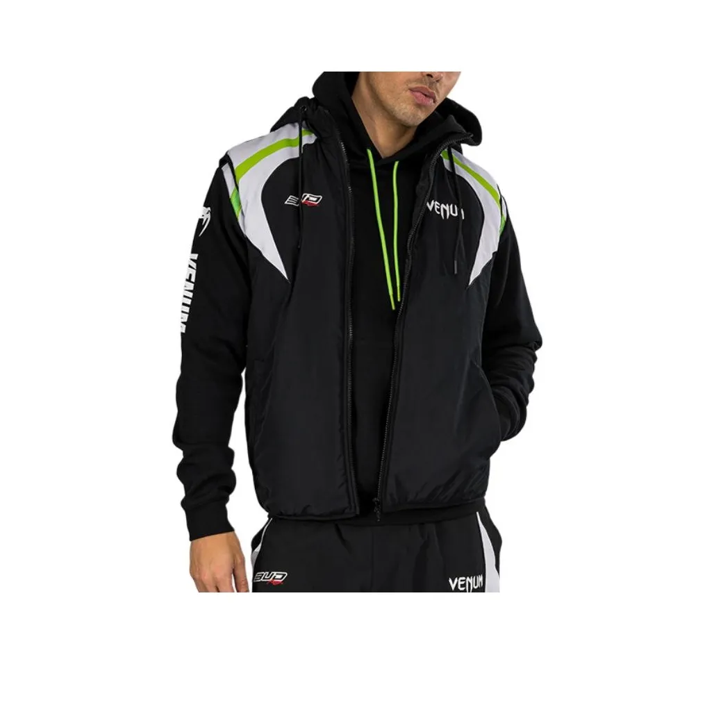 VENUM x BUD RACING Цветочная почка Куртка Мужская Черный Белый Лаймово-зеленый