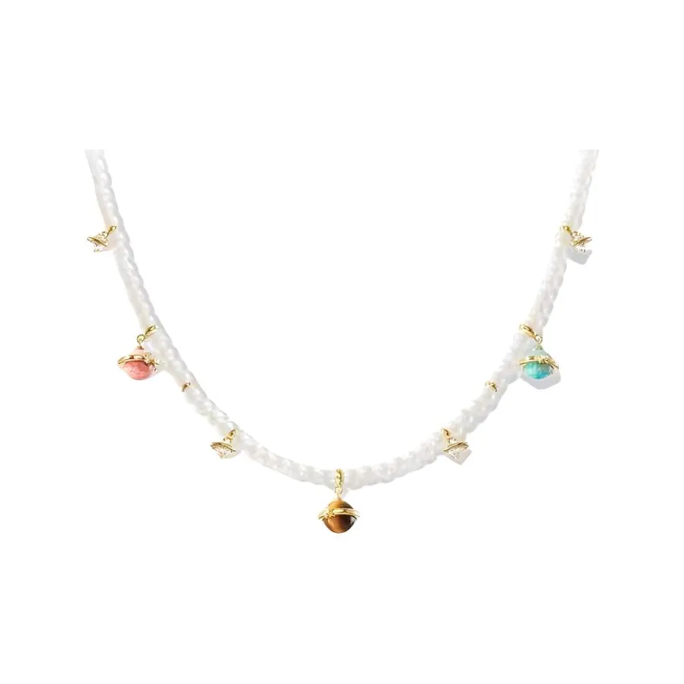 Lola Rose Copper Alloy Necklaces Women's White
