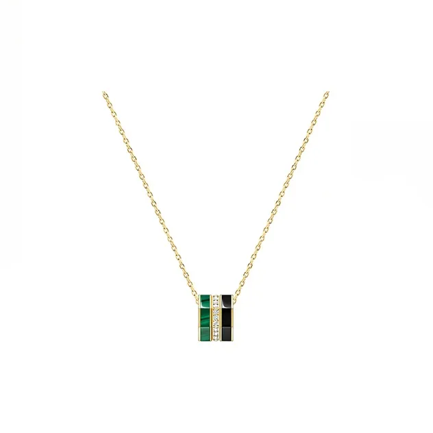 Lola Rose Malachite Necklaces Women's Black Green Color Scheme Style