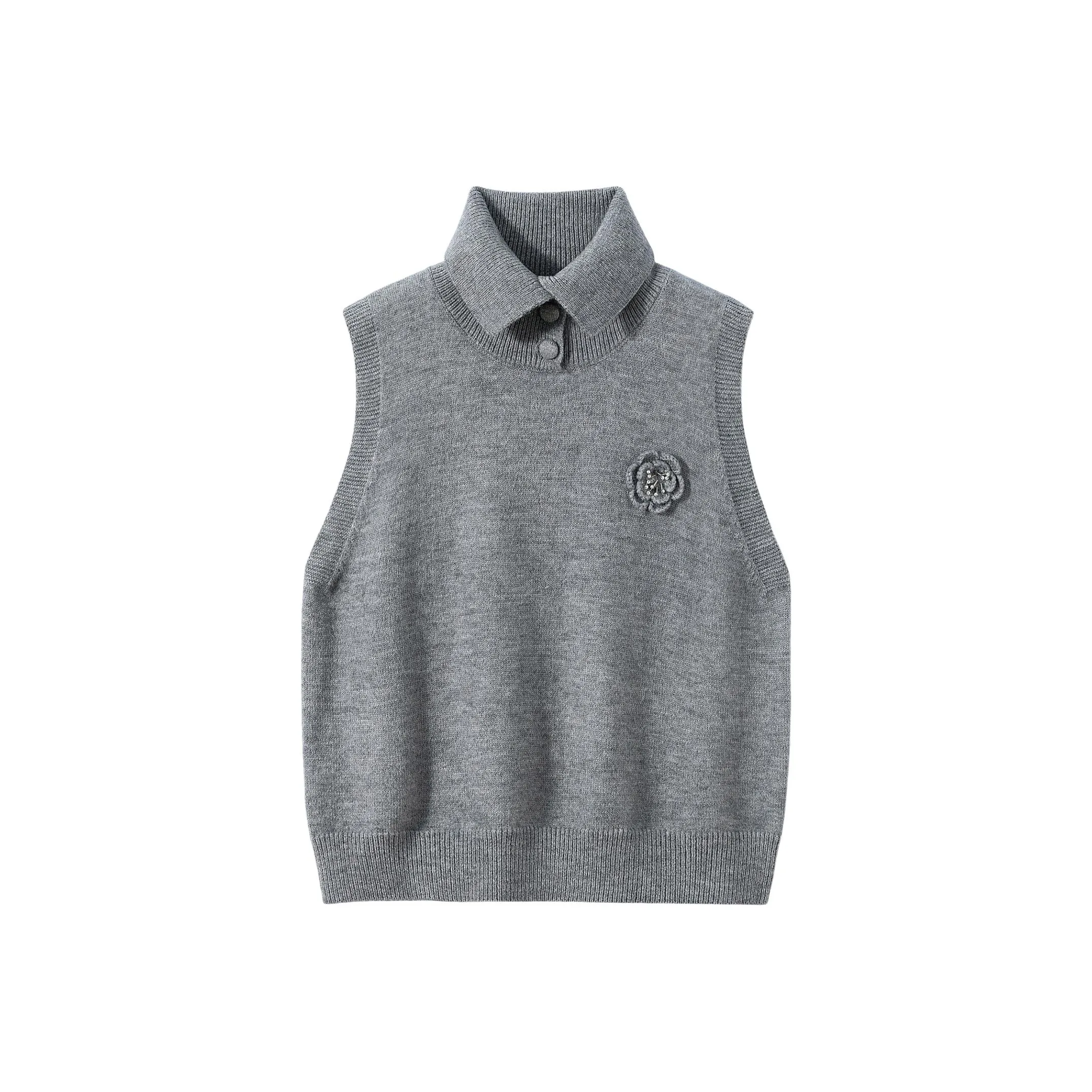 Cypress House Серые Женские Жилеты