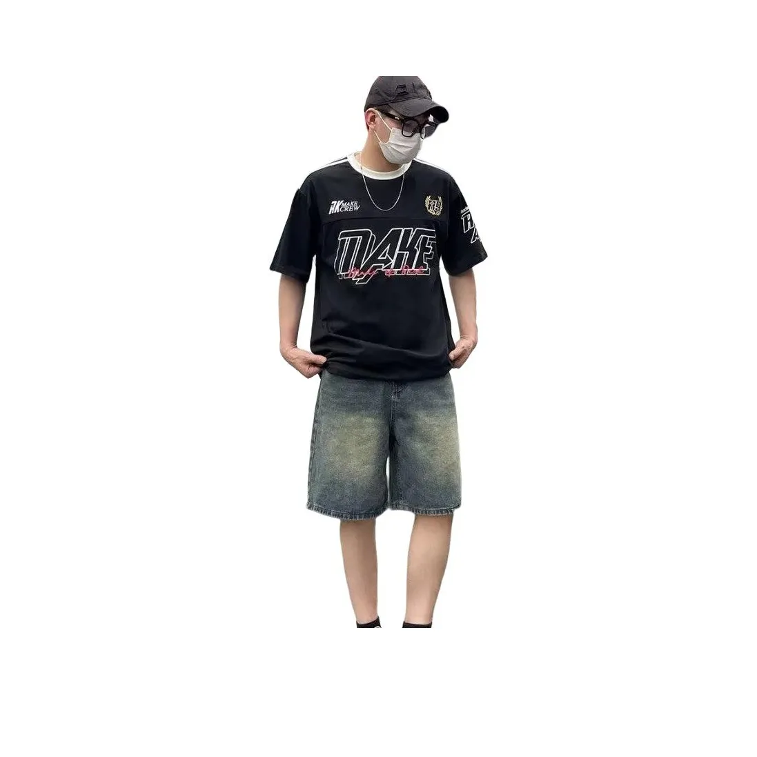 CORNILOT Blue Unisex Джинсовые шорты