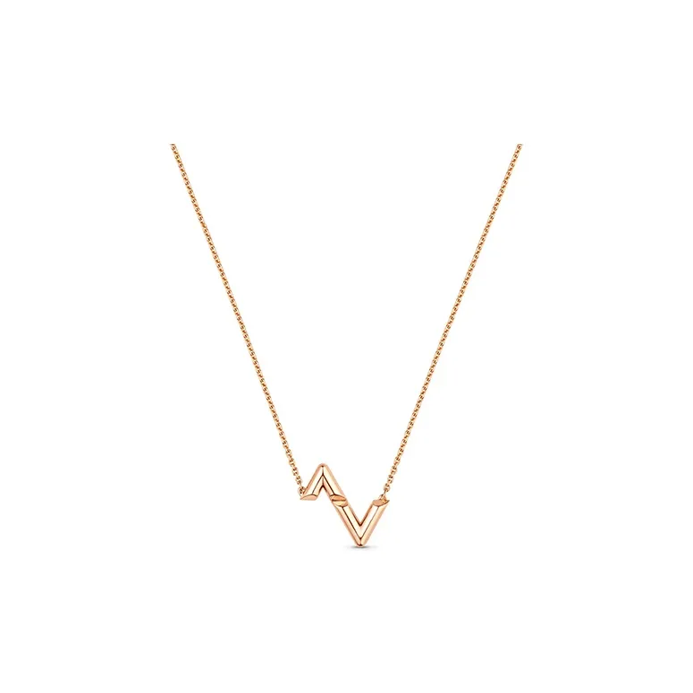 LOUIS VUITTON Lv Volt Upside Down Pendant Pink Gold
