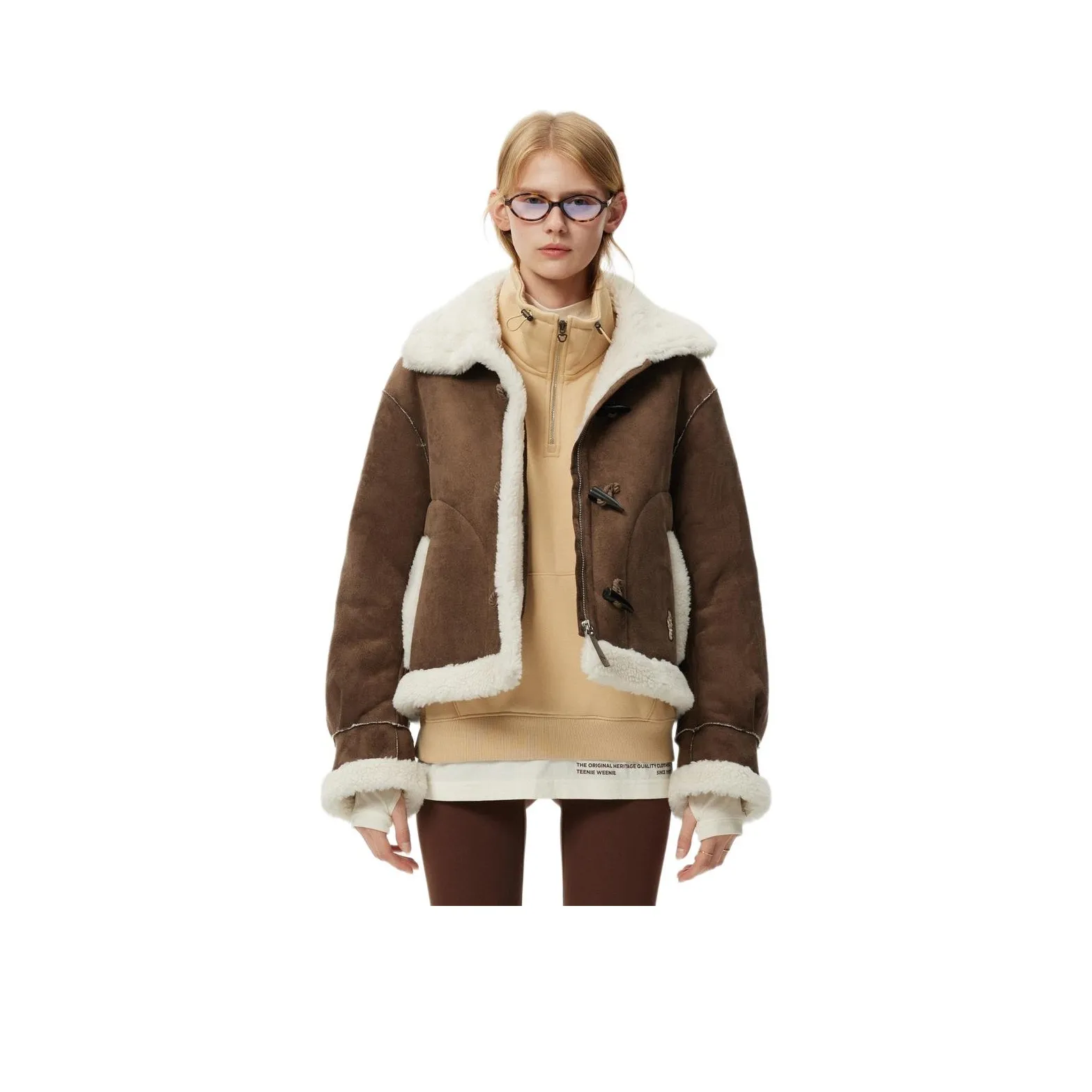 Teenie Weenie Cropped Jacket Women's Brown