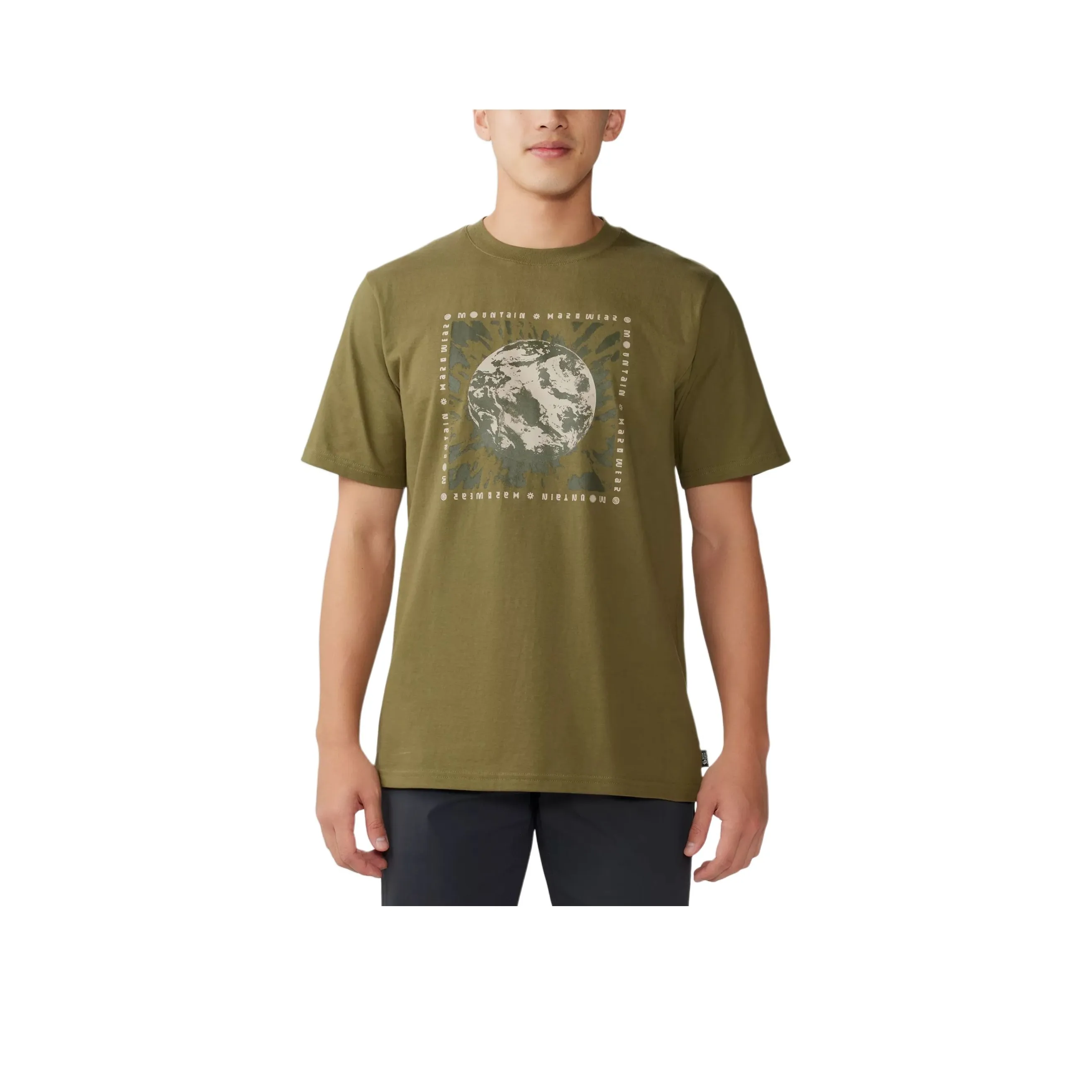 MOUNTAIN HARDWEAR T-рубашка мужская армейского зеленого цвета