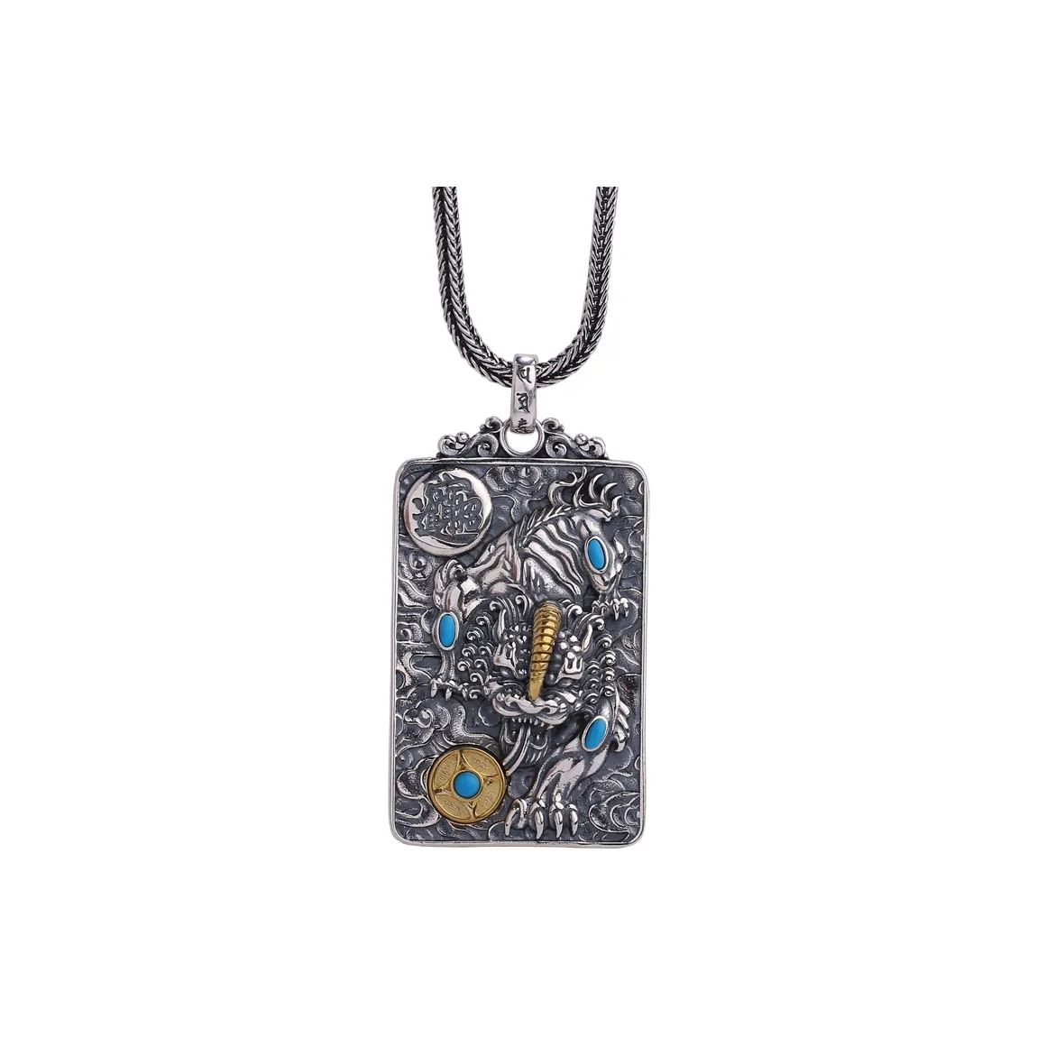 Angel Wishes 925 Sterling Silver Necklace Pendant Sweater Chain Men's