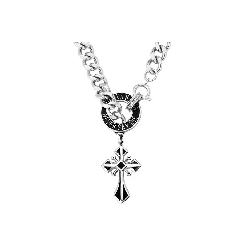 PUENTE 316 L Титановая сталь Крест Ожерелье Унисекс